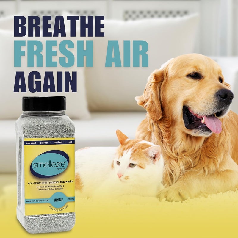 SMELLEZE Natural Urine Smell Removal Deodorizer - 2 lb Eco-Smart Granules for Effective Odor Elimination - Image 2